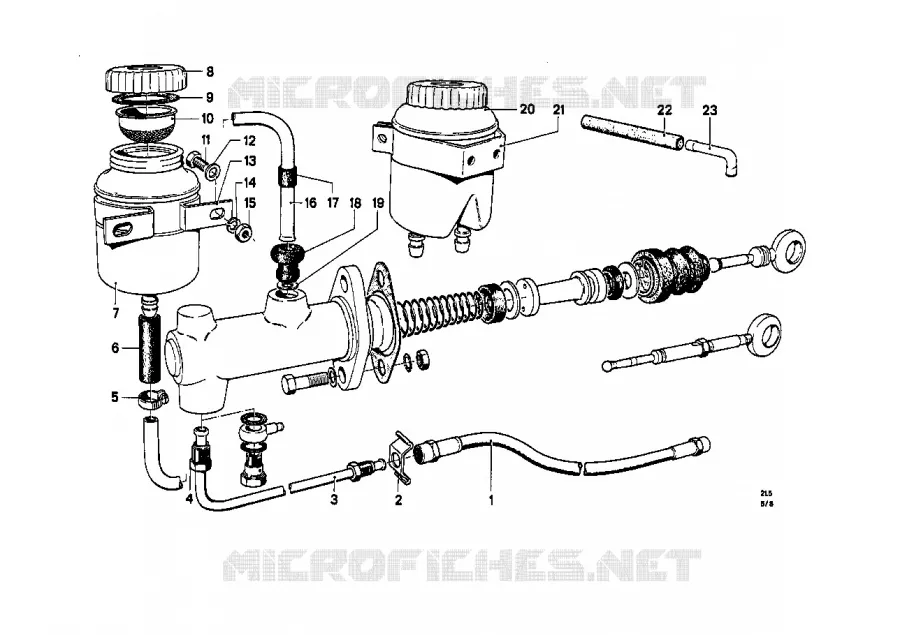 Cylindre émetteur dembrayage BMW BMW CLASSIC 1500-2000CS 1966 2000tilux M 2000tilux
