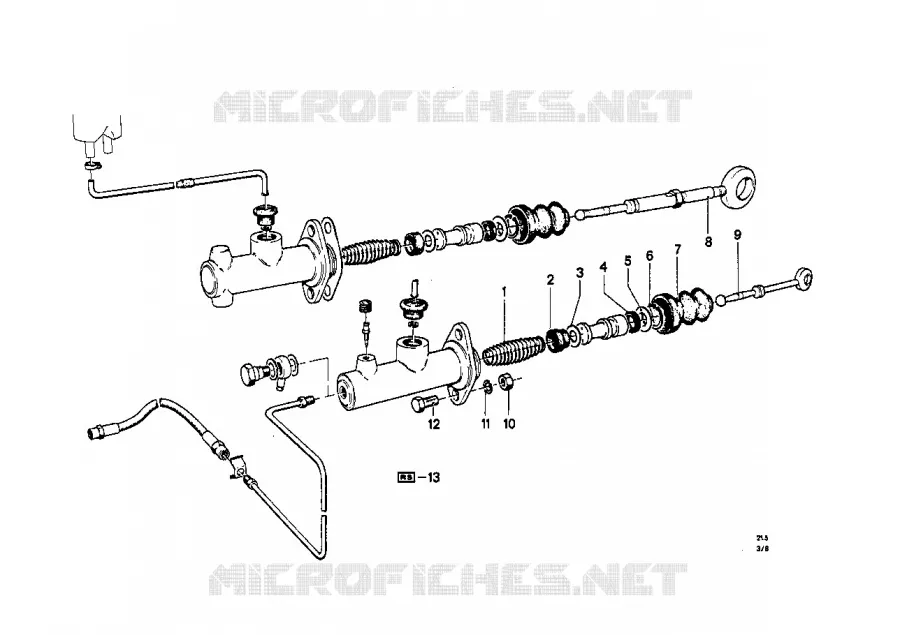 Cylindre émetteur dembrayage BMW BMW CLASSIC 1500-2000CS 1969 2000tilux M 2000tilux