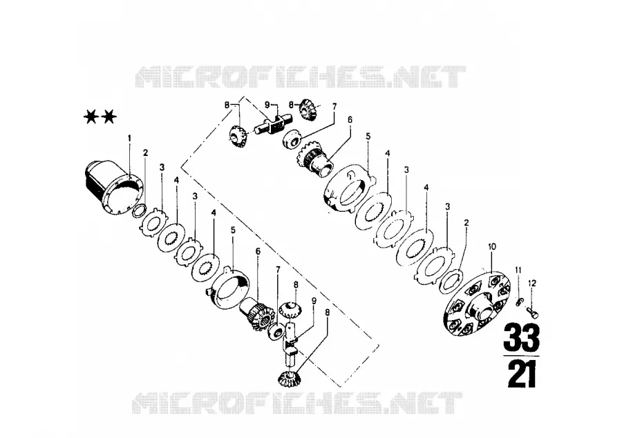 Detail pieces differentiel autobloquant BMW BMW CLASSIC 1502-2002tii 1972 2002 A 2002