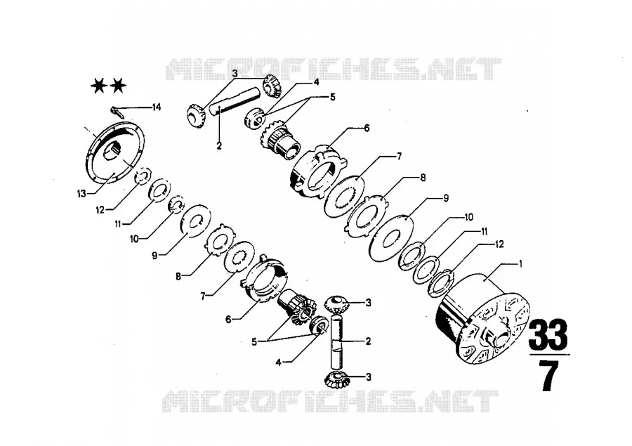 Detail pieces differentiel autobloquant BMW BMW CLASSIC 2.5CS-3.0CSL 1974 2.5CS M 2.5CS
