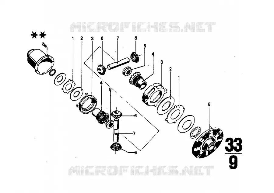 Detail pieces differentiel autobloquant BMW BMW CLASSIC 2.5CS-3.0CSL 1974 3.0CSiL M 3.0CSiL