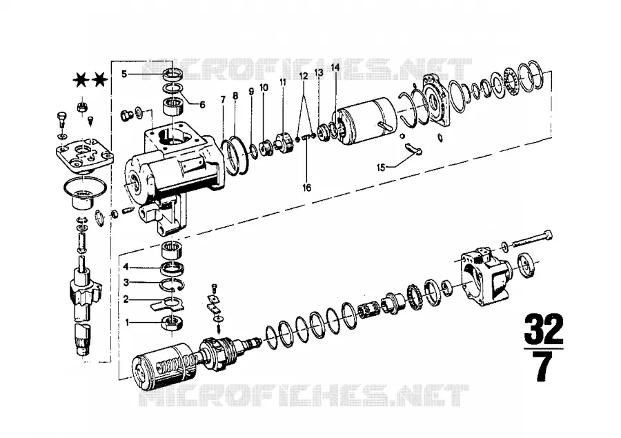 Direct. hydr.-res. dhuile pieces sep. BMW BMW CLASSIC 2.5CS-3.0CSL 1968 2800CS M 2800CS
