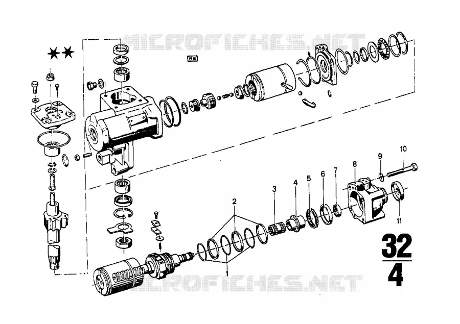Direct. hydr.-res. dhuile pieces sep. BMW BMW CLASSIC 2.5CS-3.0CSL 1971 3.0CS A 3.0CS