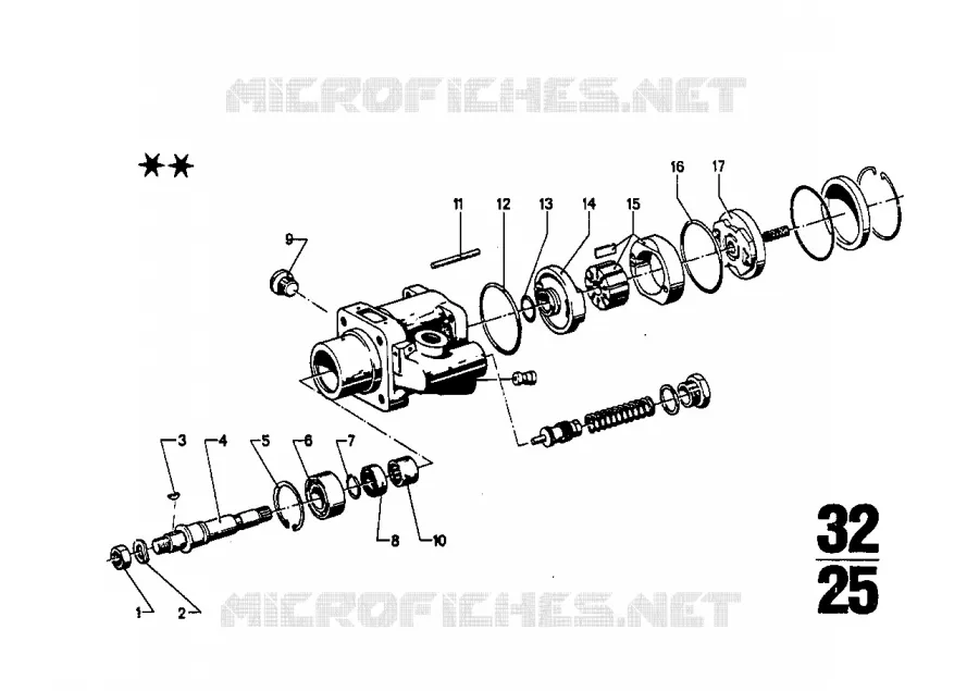 Direction hydraul.-pompe a ailes/pieces BMW BMW CLASSIC 2.5CS-3.0CSL 1974 2.5CS A 2.5CS