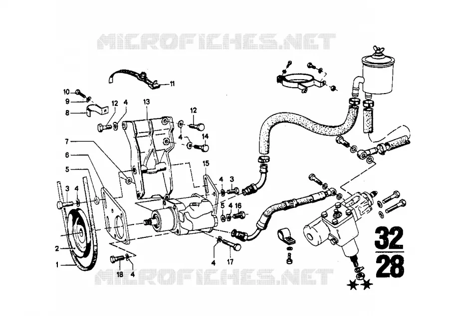 Direction hydraulique BMW BMW CLASSIC 2.5CS-3.0CSL 1973 3.0CSi M 3.0CSi