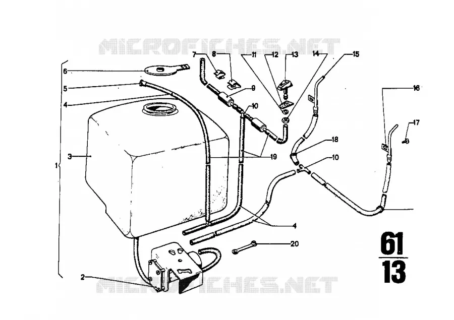 Dispositif lave glace BMW BMW CLASSIC 2.5CS-3.0CSL 1968 2800CS M 2800CS