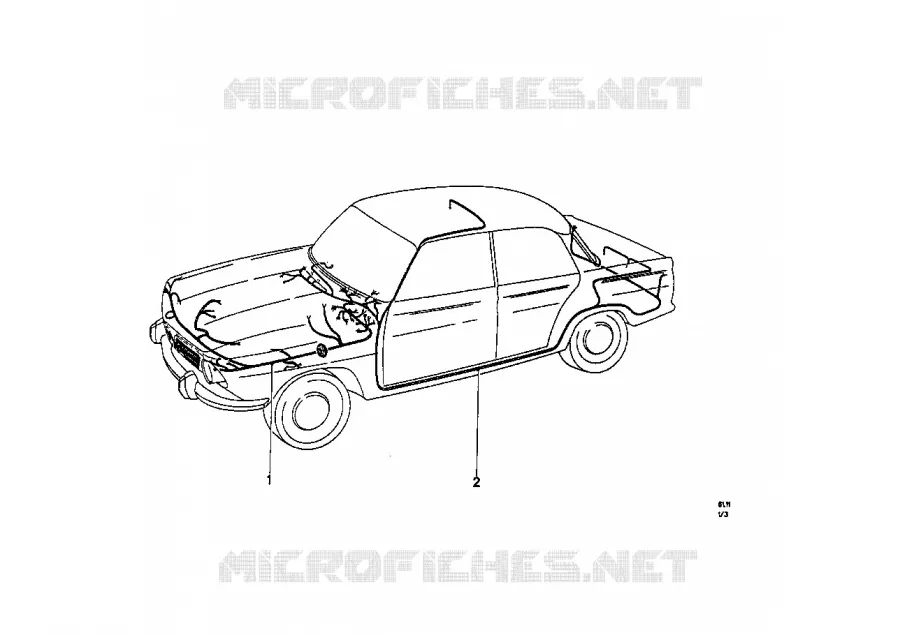 Faisceau BMW BMW CLASSIC 1500-2000CS 1968 2000tilux M 2000tilux