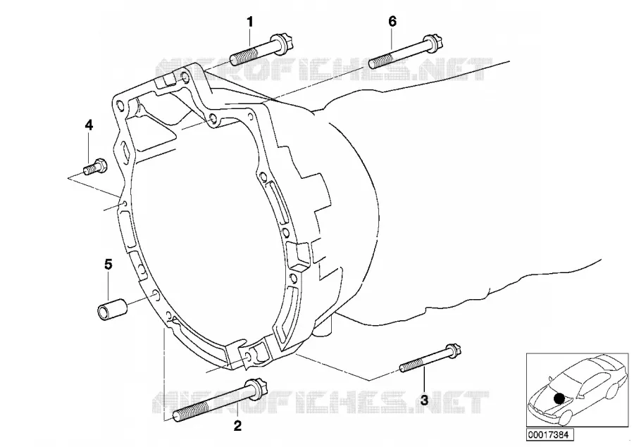 Fixation de boite de vitesses BMW BMW Série 3 2001 320d N 320d