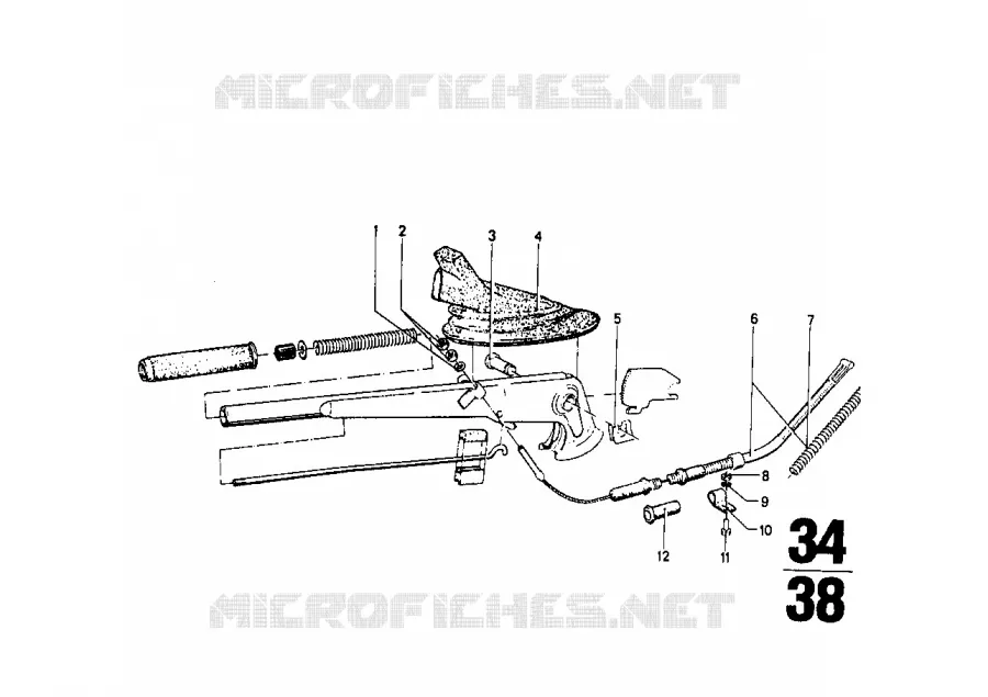 Frein a main/commande BMW BMW CLASSIC 1500-2000CS 1969 2000 M 2000
