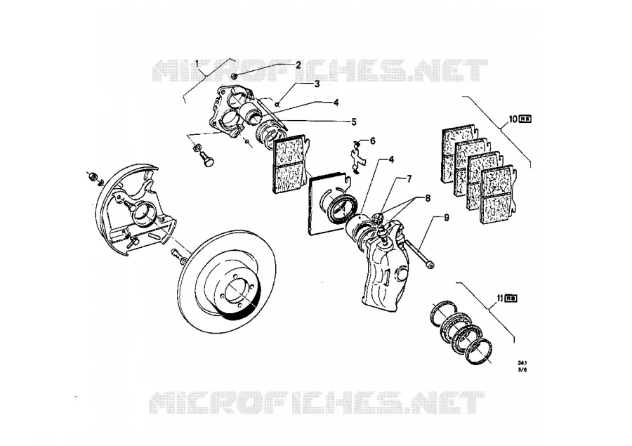 Frein de roue avant 2 circuits BMW BMW CLASSIC 1500-2000CS 1969 1800 M 1800