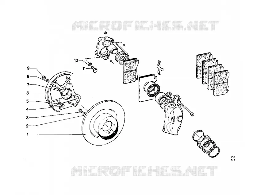 Frein de roue avant BMW BMW CLASSIC 1500-2000CS 1967 2000 M 2000