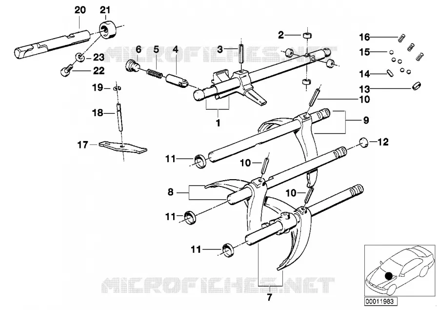 Getrag 240 pieces interieur. de commande BMW BMW Série 3 1982 320i M 320i