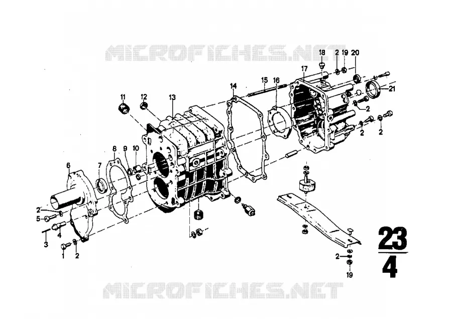 Getrag 262 carter+pieces a monter BMW BMW CLASSIC 2.5CS-3.0CSL 1973 3.0CSi M 3.0CSi