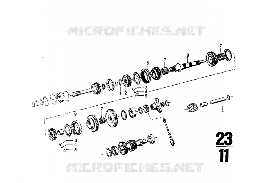 Getrag 262 jeu de roue, pieces detachees BMW BMW CLASSIC 2.5CS-3.0CSL 1973 3.0CSi M 3.0CSi