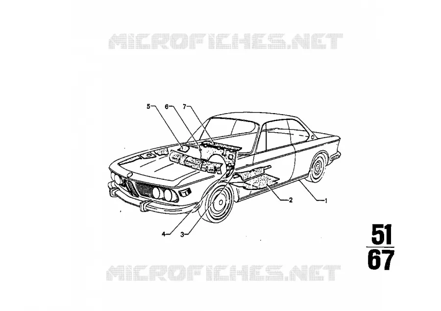 Insonorisation BMW BMW CLASSIC 2.5CS-3.0CSL 1972 3.0CSi A 3.0CSi
