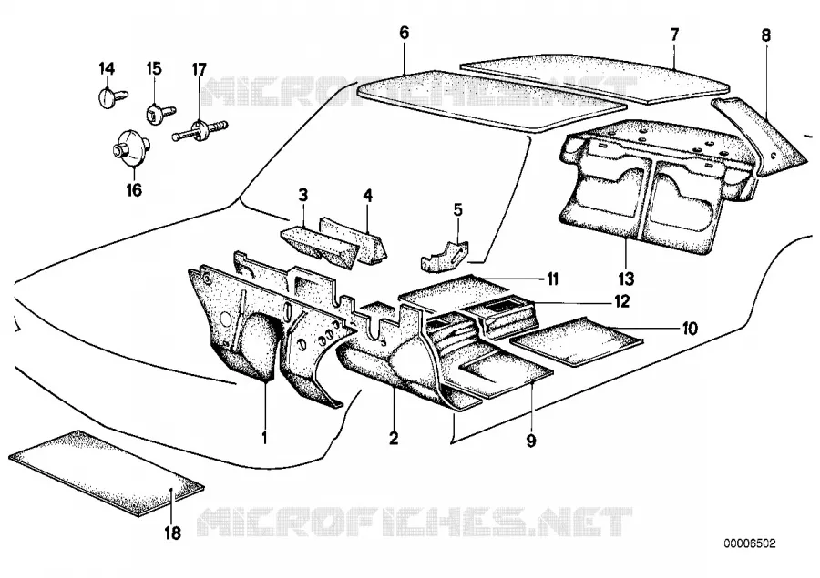Insonorisation BMW BMW Série 5 1982 525e M 525e