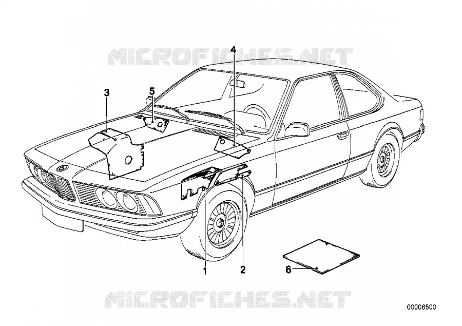 Insonorisation BMW BMW Série 6 1982 635CSi M 635CSi