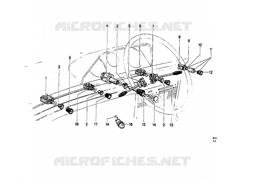 Interrupteur BMW BMW CLASSIC 1500-2000CS 1966 1800 M 1800