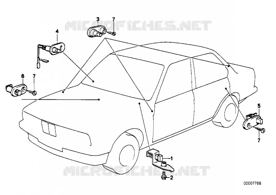 Interrupteurs divers BMW BMW Série 5 1981 528i A 528i