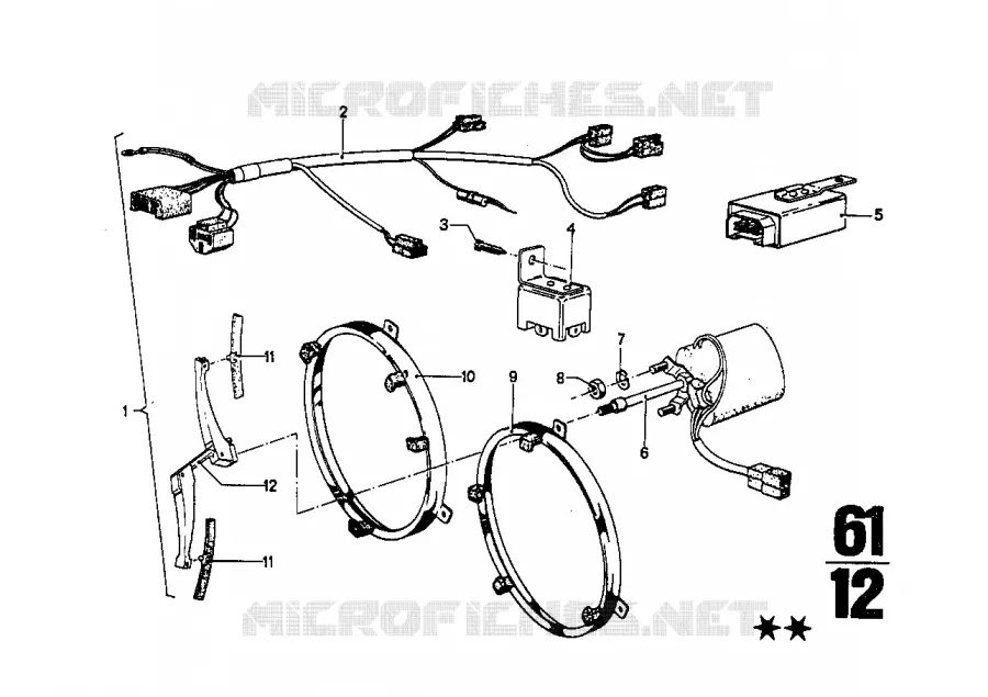 Lave-projecteurs BMW BMW CLASSIC 2.5CS-3.0CSL 1973 3.0CS M 3.0CS