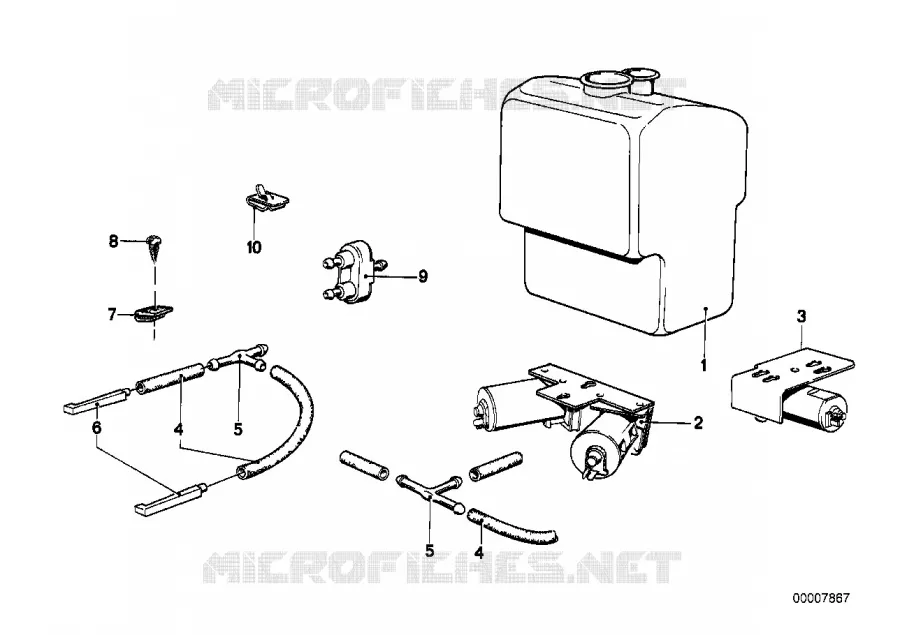Lave-projecteurs BMW BMW Série 6 1982 628CSi A 628CSi