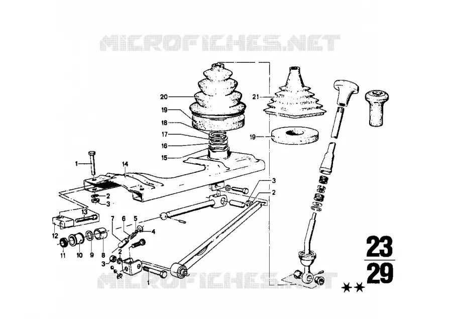 Levier de vitesse BMW BMW CLASSIC 1500-2000CS 1966 2000tilux M 2000tilux