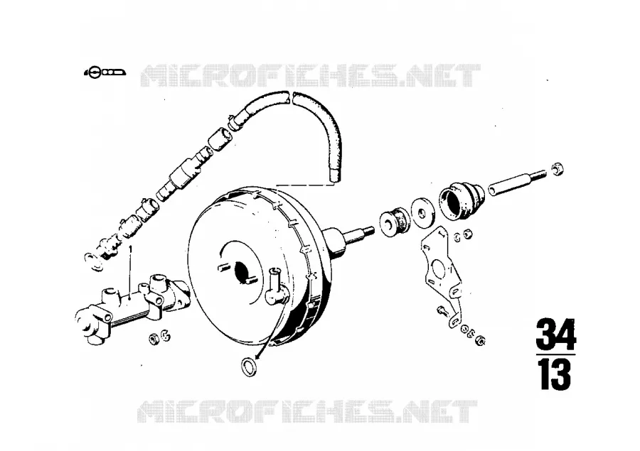 Maitre-cylindre de frein BMW BMW CLASSIC 2.5CS-3.0CSL 1972 3.0CSi A 3.0CSi