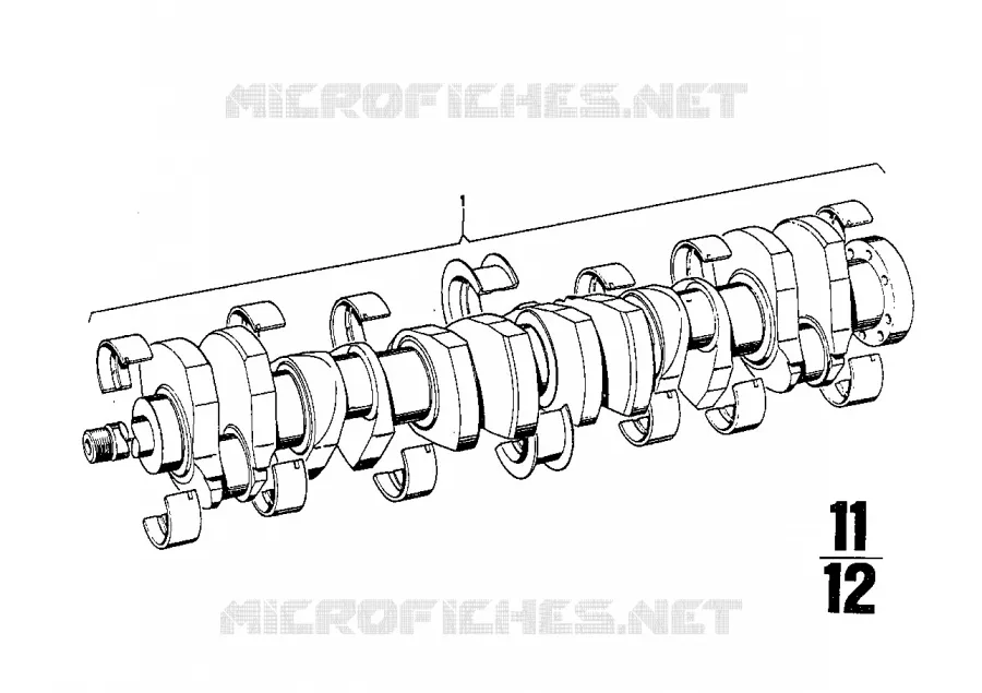 Mec. dembiellage-vilebrequin/coussinets BMW BMW CLASSIC 2.5CS-3.0CSL 1973 3.0CS A 3.0CS