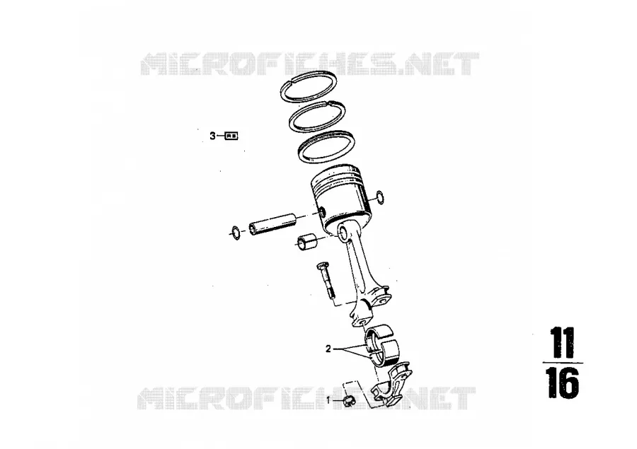 Mécanisme dembiellage - Bielle BMW BMW CLASSIC 2.5CS-3.0CSL 1971 3.0CS M 3.0CS
