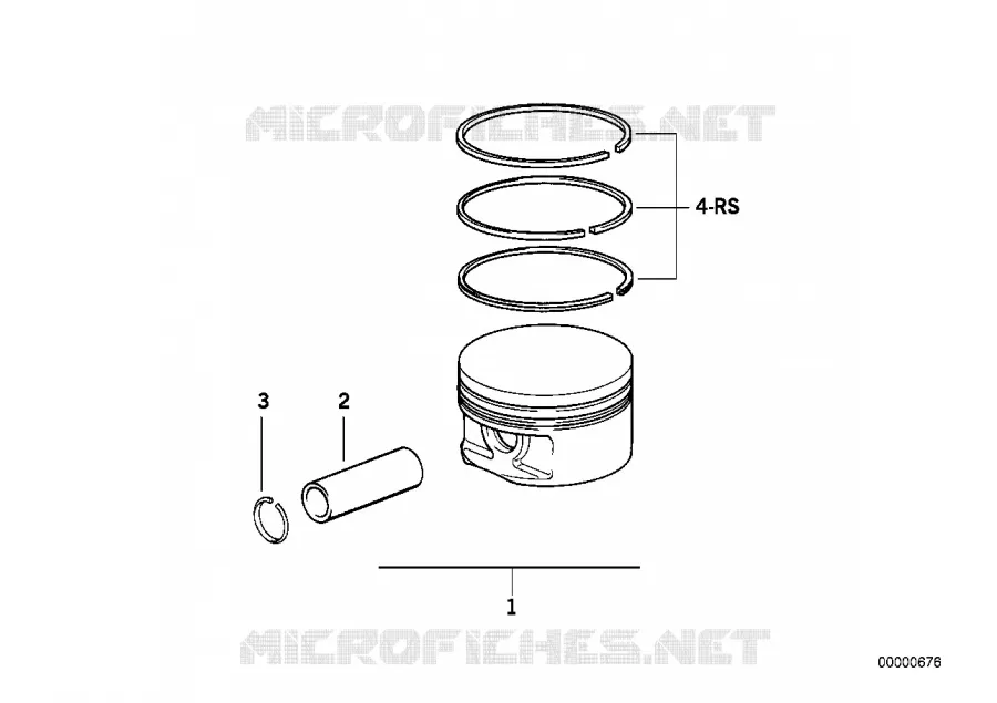 Mécanisme dembiellage - Piston BMW BMW Série 8 1992 850CSi M 850CSi