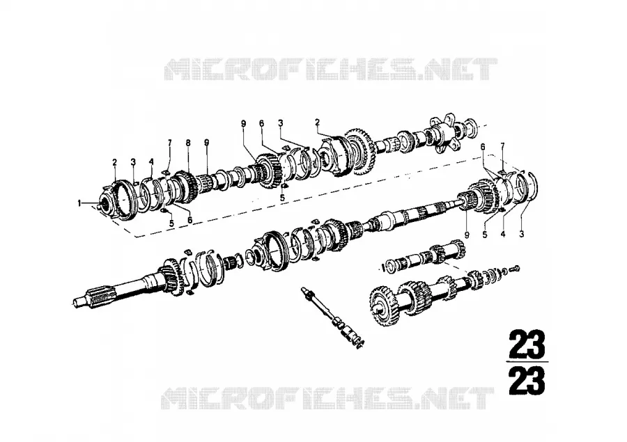 Necessaire de reparation boite vt Getrag BMW BMW CLASSIC 1500-2000CS 1966 2000tilux M 2000tilux