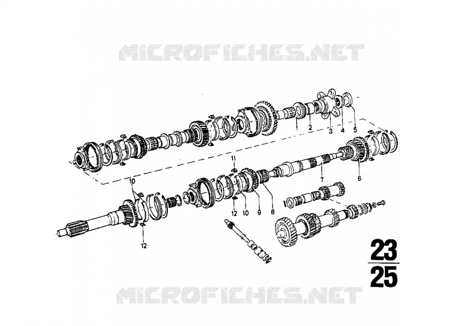 Necessaire de reparation boite vt Getrag BMW BMW CLASSIC 1500-2000CS 1966 2000tilux M 2000tilux
