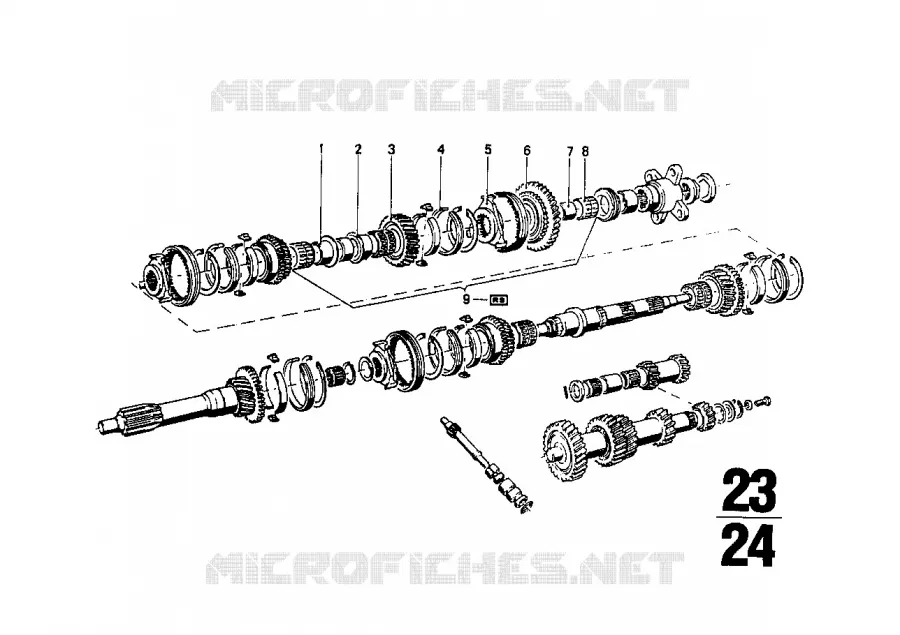 Necessaire de reparation boite vt Getrag BMW BMW CLASSIC 1500-2000CS 1969 2000 M 2000