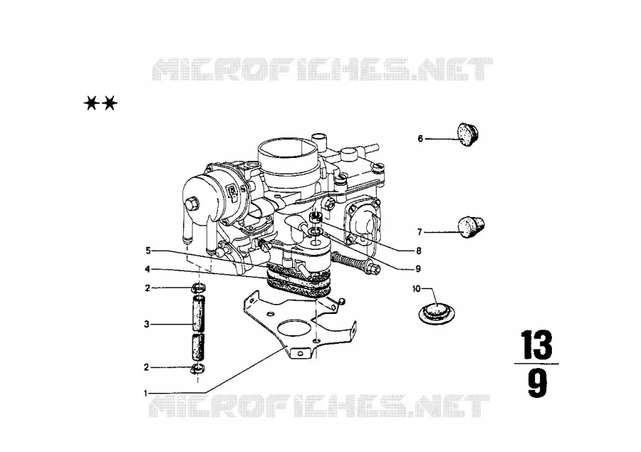 Pieces de carburateur BMW BMW CLASSIC 1500-2000CS 1968 2000 M 2000