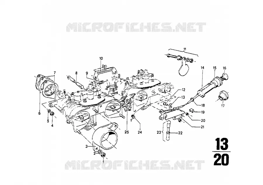 Pieces de carburateur BMW BMW CLASSIC 1500-2000CS 1969 2000tilux M 2000tilux
