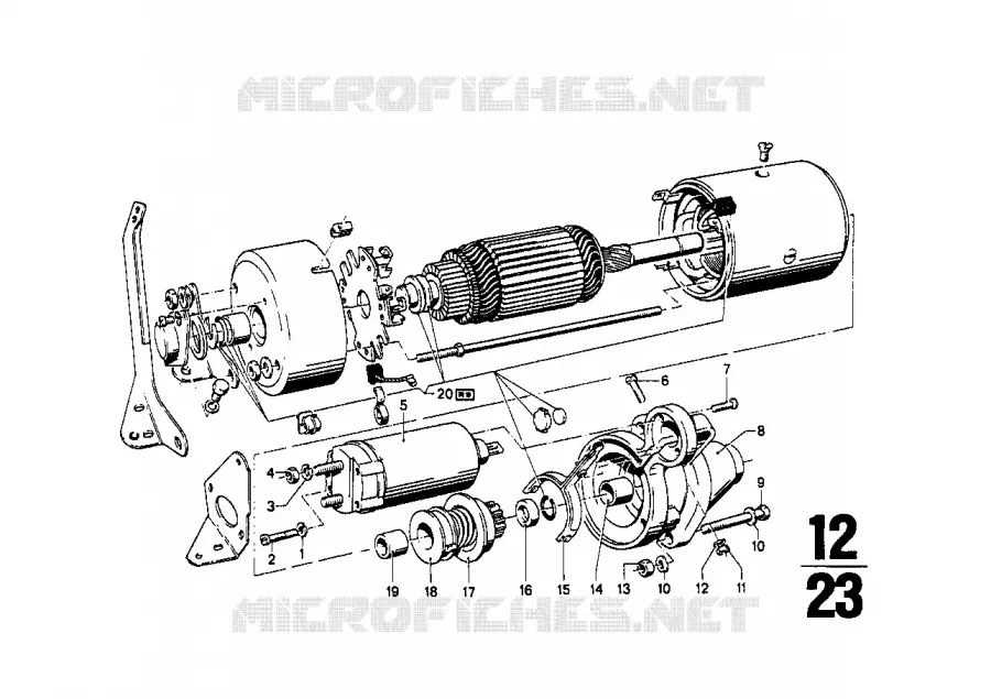 Pièces de démarreur BMW BMW CLASSIC 1500-2000CS 1967 2000 A 2000