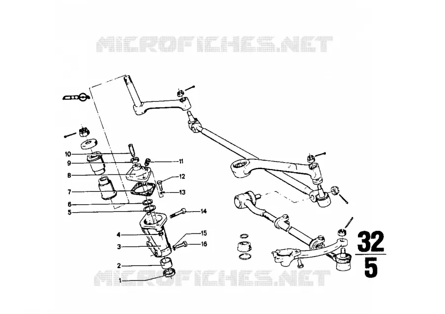 Pieces de mecanisme de direction BMW BMW CLASSIC 1500-2000CS 1964 1500 M 1500