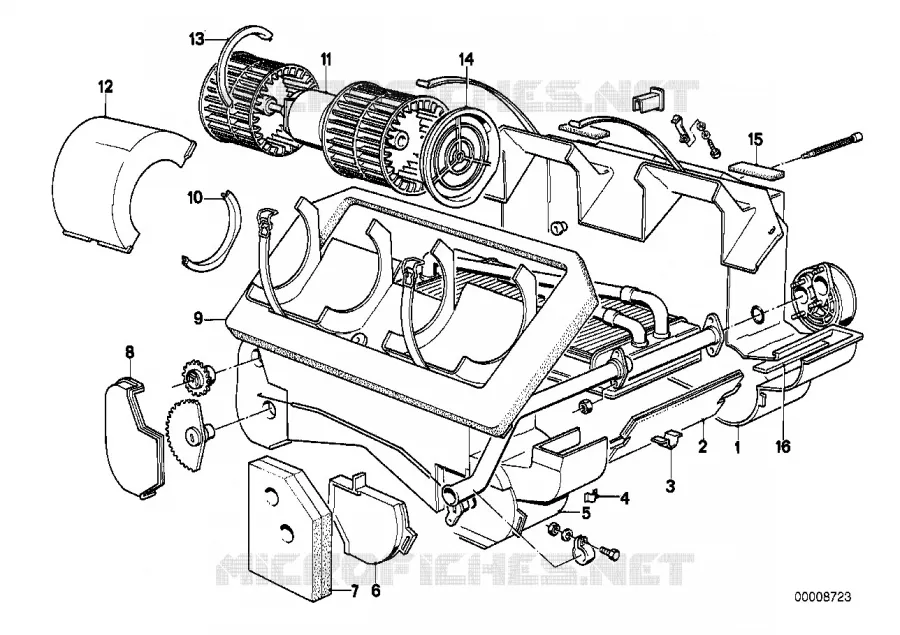 Pieces de systeme de chauffage BMW BMW Série 6 1982 635CSi A 635CSi