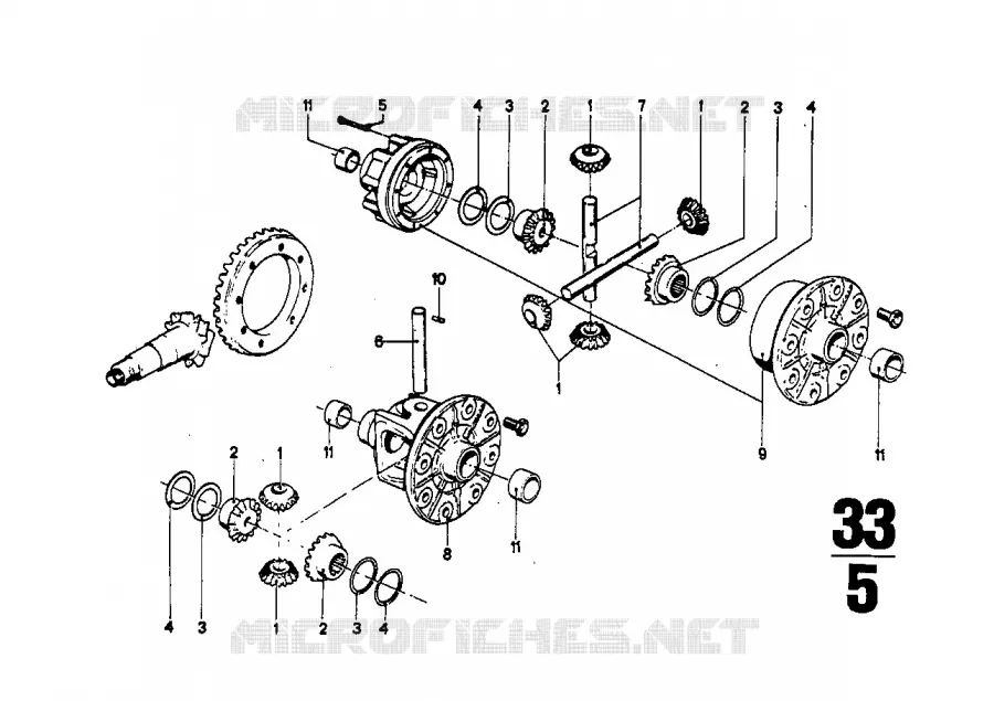 Pièces pour pont arrière BMW BMW CLASSIC 2.5CS-3.0CSL 1973 3.0CS M 3.0CS