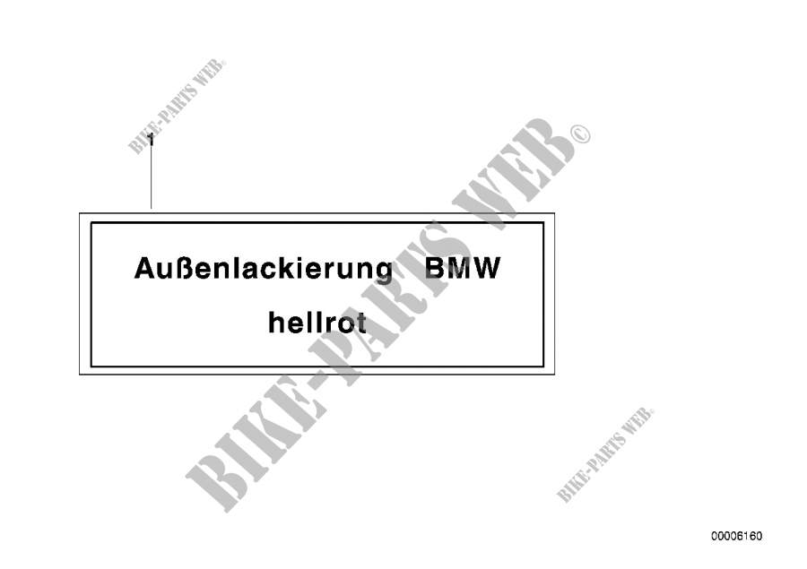 Plaque peinture exterieure uni pour BMW 323i