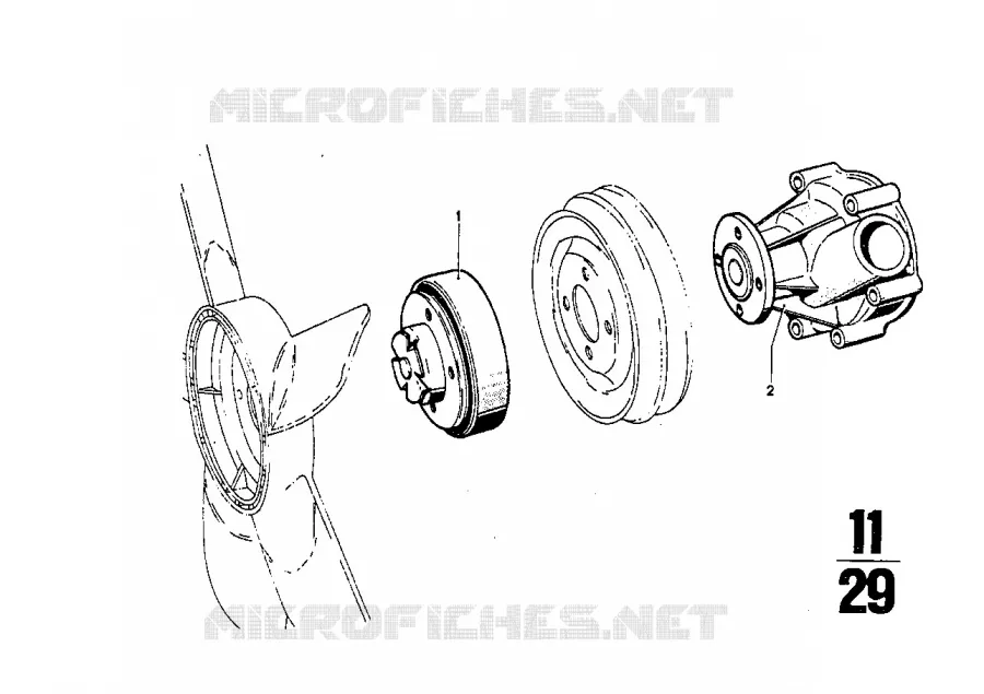 Pompe a eau BMW BMW CLASSIC 2.5CS-3.0CSL 1974 2.5CS M 2.5CS