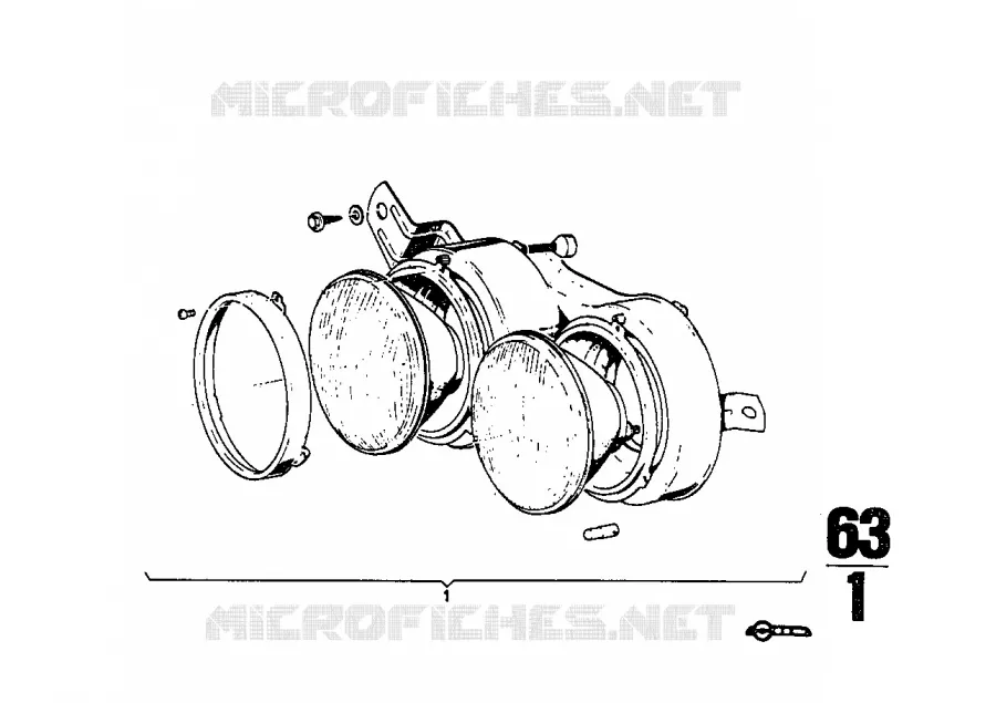 Projecteur BMW BMW CLASSIC 2.5CS-3.0CSL 1971 3.0CS M 3.0CS