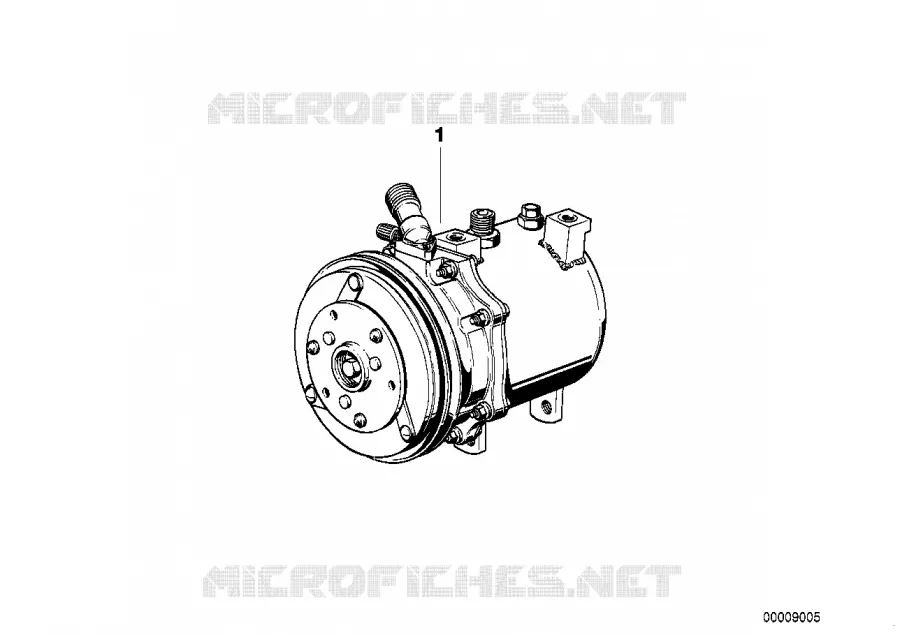RP compresseur de climatisation BMW BMW Série 6 1982 635CSi M 635CSi