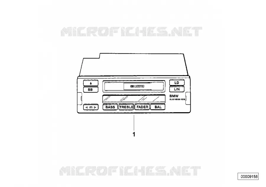 Radio BMW Business RDS BMW BMW Série 7 1995 740i A 740i