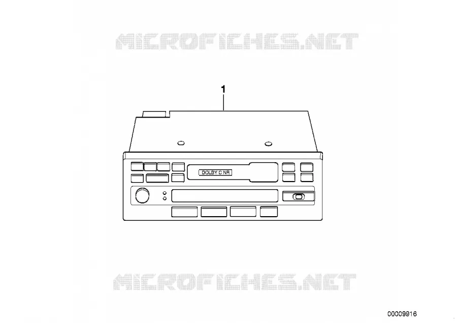 Radio-cassette avec commande CD BMW BMW Série 3 1987 318i A 318i