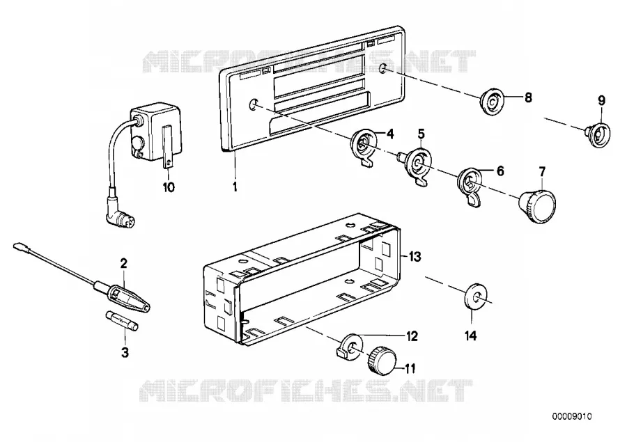 Radio-pieces a installer BMW BMW Série 6 1982 628CSi M 628CSi