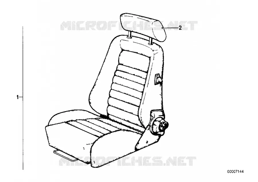 Recaro siege-baquet BMW BMW Série 6 1981 628CSi M 628CSi