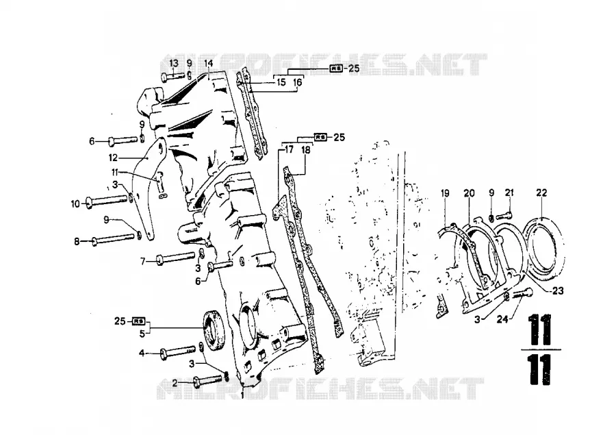 Roue boitier BMW BMW CLASSIC 2500-3.3Li 1969 2500 A 2500