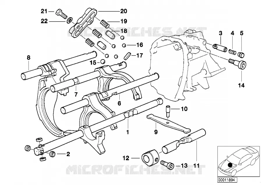 S5d...g pieces interieures de commande BMW BMW Z3 1998 Z3 1.9 N Z3 1.9