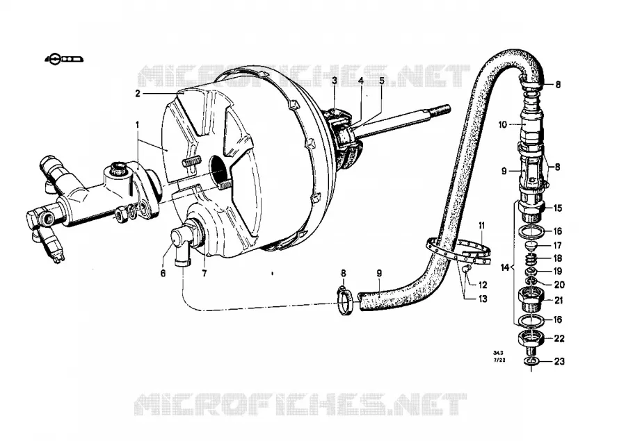 Servo-frein BMW BMW CLASSIC 1500-2000CS 1967 2000 A 2000